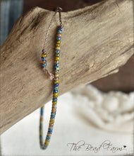 Load image into Gallery viewer, Handmade Dainty Adjustable Yoga Style String Bracelet -or- Anklet
