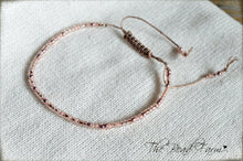 Load image into Gallery viewer, Handmade Dainty Adjustable Yoga Style String Bracelet -or- Anklet
