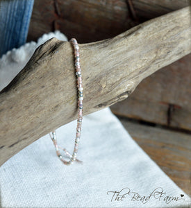 Handmade Dainty Adjustable Yoga Style String Bracelet -or- Anklet