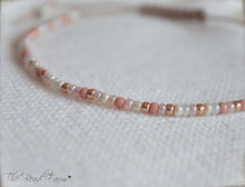 Load image into Gallery viewer, Handmade Dainty Adjustable Yoga Style String Bracelet -or- Anklet
