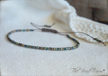 Load image into Gallery viewer, Handmade Dainty Adjustable Yoga Style String Bracelet -or- Anklet
