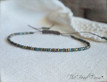 Load image into Gallery viewer, Handmade Dainty Adjustable Yoga Style String Bracelet -or- Anklet
