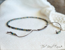 Load image into Gallery viewer, Handmade Dainty Adjustable Yoga Style String Bracelet -or- Anklet
