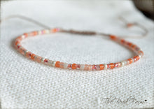 Load image into Gallery viewer, Handmade Dainty Adjustable Yoga Style String Bracelet -or- Anklet
