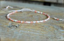 Load image into Gallery viewer, Handmade Dainty Adjustable Yoga Style String Bracelet -or- Anklet
