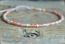 Load image into Gallery viewer, Handmade Dainty Adjustable Yoga Style String Bracelet -or- Anklet
