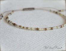 Load image into Gallery viewer, Handmade Dainty Adjustable Yoga Style String Bracelet -or- Anklet
