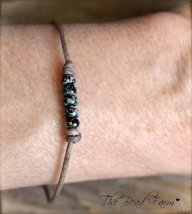 Cutie Picasso Leather Bracelet - Black