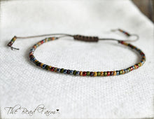 Load image into Gallery viewer, Handmade Dainty Adjustable Yoga Style String Bracelet -or- Anklet
