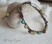 Load image into Gallery viewer, Hand Crocheted Adjustable Boho Hippie Style in colorful picassos
