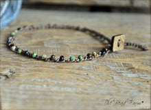 Load image into Gallery viewer, Dainty Crocheted Bead Anklet for Women - Boho Style - The Bead Farm

