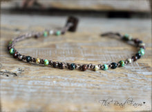 Load image into Gallery viewer, Dainty Crocheted Bead Anklet for Women - Boho Style - The Bead Farm
