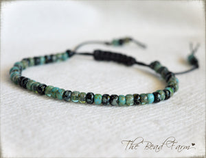 Picasso Seed Bead Bracelet- Adjustable Yoga Bracelet- The Bead Farm