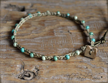 Load image into Gallery viewer, Handmade Crocheted Bead Anklet - Beach Anklet - The Bead Farm
