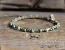 Load image into Gallery viewer, Handmade Crocheted Bead Anklet - Beach Anklet - The Bead Farm
