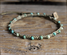 Load image into Gallery viewer, Handmade Crocheted Bead Anklet - Beach Anklet - The Bead Farm
