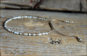 Handmade Dainty Adjustable Yoga Style String Bracelet -or- Anklet