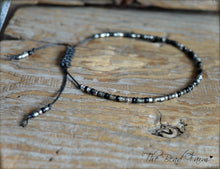 Load image into Gallery viewer, Handmade Dainty Adjustable Yoga Style String Bracelet -or- Anklet
