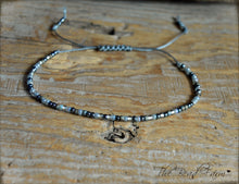 Load image into Gallery viewer, Handmade Dainty Adjustable Yoga Style String Bracelet -or- Anklet
