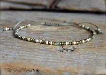 Load image into Gallery viewer, Handmade Dainty Adjustable Yoga Style String Bracelet -or- Anklet
