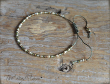 Load image into Gallery viewer, Handmade Dainty Adjustable Yoga Style String Bracelet -or- Anklet
