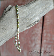 Load image into Gallery viewer, Handmade Dainty Adjustable Yoga Style String Bracelet -or- Anklet
