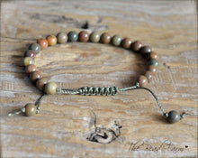 Load image into Gallery viewer, Jasper Bracelet - Adjustable Yoga Bracelet- The Bead Farm
