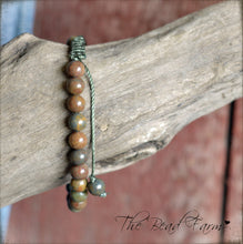 Load image into Gallery viewer, Jasper Bracelet - Adjustable Yoga Bracelet- The Bead Farm
