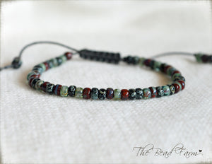 Picasso Seed Bead Bracelet- Adjustable Yoga Bracelet- The Bead Farm