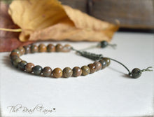 Load image into Gallery viewer, Jasper Bracelet - Adjustable Yoga Bracelet- The Bead Farm
