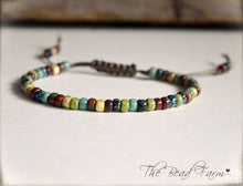 Load image into Gallery viewer, Picasso Seed Bead Bracelet- Adjustable Yoga Bracelet- The Bead Farm
