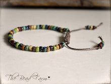 Load image into Gallery viewer, Picasso Seed Bead Bracelet- Adjustable Yoga Bracelet- The Bead Farm
