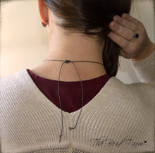 Load image into Gallery viewer, Boho Hippie Choker Necklace - String Choker with Czech Beads - The Bead Farm
