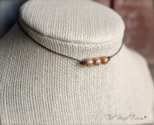Load image into Gallery viewer, Boho Hippie Choker Necklace - String Choker with Czech Beads - The Bead Farm

