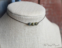 Load image into Gallery viewer, Boho Hippie Choker Necklace - String Choker with Czech Beads - The Bead Farm
