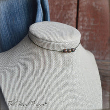 Load image into Gallery viewer, Boho Hippie Choker Necklace - String Choker with Czech Beads - The Bead Farm
