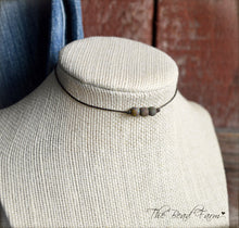 Load image into Gallery viewer, Boho Hippie Choker Necklace - String Choker with Czech Beads - The Bead Farm
