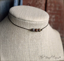 Load image into Gallery viewer, Boho Hippie Choker Necklace - String Choker with Czech Beads - The Bead Farm
