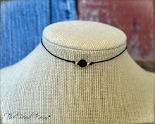Load image into Gallery viewer, Boho Hippie Choker Necklace - String Choker with Lava Stones - The Bead Farm
