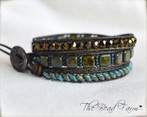 3-in-1 bracelet- Combo Bead Wraps -The Bead Farm