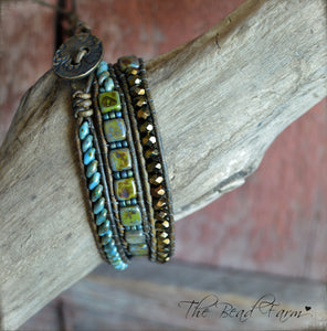 3-in-1 bracelet- Combo Bead Wraps -The Bead Farm