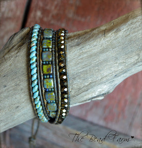 3-in-1 bracelet- Combo Bead Wraps -The Bead Farm