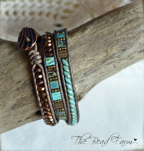 3-in-1 bracelet- Combo Bead Wraps -The Bead Farm