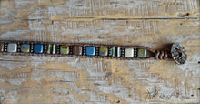 Load image into Gallery viewer, Leather Wrap Bracelet - Tile Wraps - The Bead Farm
