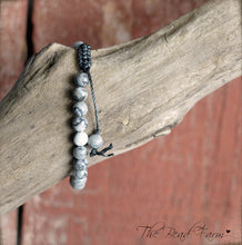 Load image into Gallery viewer, Jasper Gemstone Bracelet - Adjustable Yoga Bracelet- The Bead Farm

