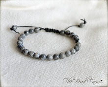 Load image into Gallery viewer, Jasper Gemstone Bracelet - Adjustable Yoga Bracelet- The Bead Farm
