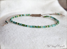 Load image into Gallery viewer, Handmade Dainty Adjustable Yoga Style String Bracelet -or- Anklet
