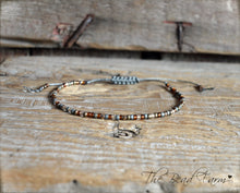 Load image into Gallery viewer, Handmade Dainty Adjustable Yoga Style String Bracelet -or- Anklet
