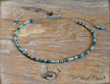 Load image into Gallery viewer, Handmade Dainty Adjustable Yoga Style String Bracelet -or- Anklet
