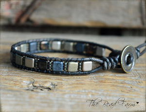 Men's Tile Bracelet - Men's Jewelry - The Bead Farm